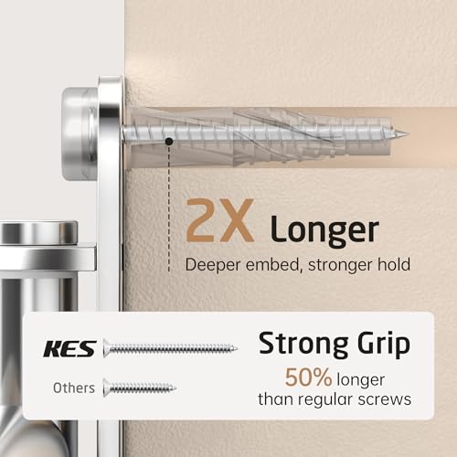 KES Adjustable Swivel Towel Rack 14.5 to 27.5 inch 4-Arm, Swing Out Towel Bar for Bathroom, Swinging Towel Rack for Bath Towels, 18/8 Stainless Steel Brushed Finish, A2107S4L70-2