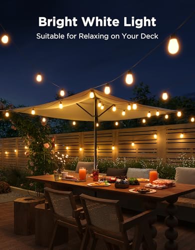 Govee S14 Bulb Outdoor String Lights 2, 96ft RGBICWW, 30 LED Bulbs, IP66