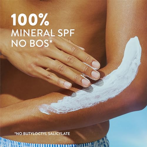 Native Mineral Sunscreen Lotion SPF 30, Unscented, with 100% Mineral Zinc Oxide for Face & Body, Hawaii Compliant, Vegan, No White Cast - 7 oz