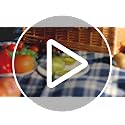 Picnic Basket with Blanket and Wine Pouch for 2 Wicker Picnic Set with Insulated Liner Cooler Bag Hamper for Camping,Wedding - Stripes