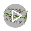 Brieftons QuickPush Food Chopper: Strongest & 200% More Container Capacity, 30% Heavier Duty, For Onion, Fruit and Vegetable Chopping, with 3 Dicer Cutter Blades, Keep-Fresh Lid, and 5 Recipe Ebooks