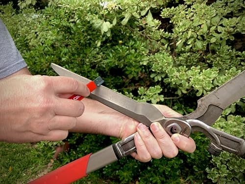 Corona Tools Handheld Garden Tool Sharpener– Blade Sharpener for Pruning Shears, Loppers, Hedge Clippers & More