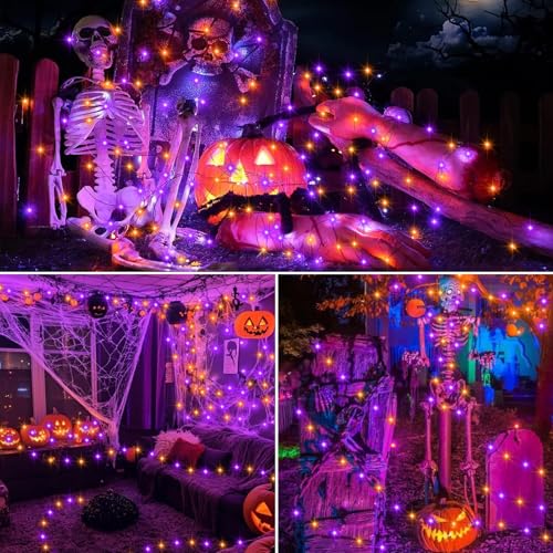 4 Pack Halloween Timer Fairy Lights Battery Operated Twinkle Lights