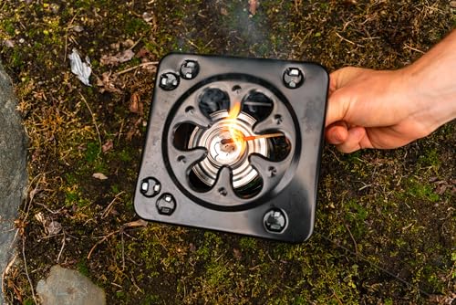 Coghlan's Portable Folding Camp Stove – Compact, Lightweight Steel Cooking Stove for Camping, Backpacking, Hiking, or Emergency Use – Uses Canned Heat or Fuel Tablets