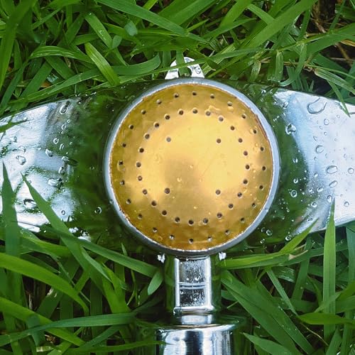 360 Degree Metal Spot Sprinkler,Small Sprinkler Garden for Small Areas Lawn Sprinklers for Yard Circle Pattern with Gentle Water Flow Garden Watering (1, Yellow)