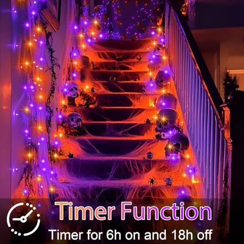4 Pack Halloween Timer Fairy Lights Battery Operated Twinkle Lights