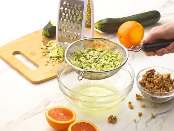 GoodCook Everyday 6 Inch Mesh Strainer with Stainless Steel Mesh and Frame