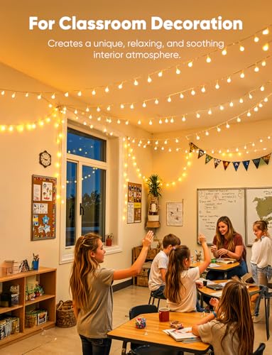 Minetom Globe String Lights, 33 Feet 100 Led Fairy Lights Plug in