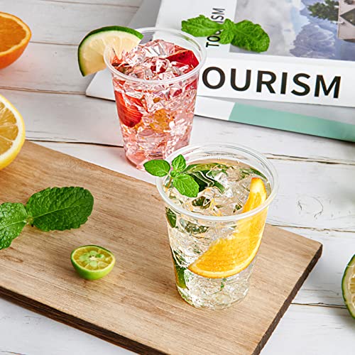 Lilymicky 500 Pack 7 oz Clear Plastic Cups, Disposable Drinking Cups, Plastic Party Cups for Birthday Parties, Picnics, Ceremonies, and Any Events