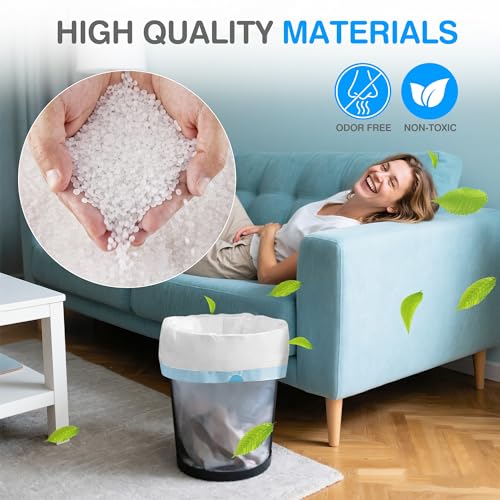 Charmount Small Trash Bags 4 Gallon, 200 Count Drawstring Mini Garbage Bags, Plastic Trash Can Liners for Bathroom Accessories, Bedroom, Dorm Room Essentials, Office