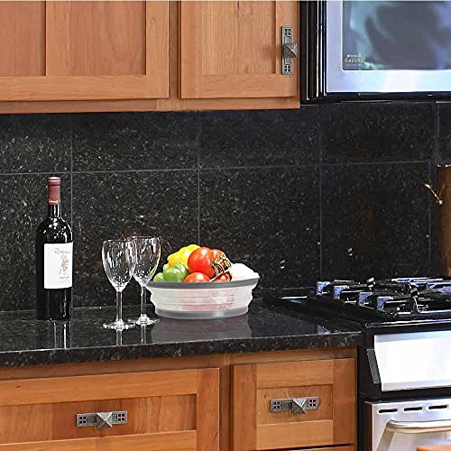 Microwave Splatter Cover Collapsible Microwave Cover for Food, Easy Grip Fruit Drainer BPA-Free Dishwasher Safe 10.5 inch,Grey