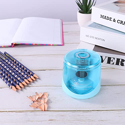 AA Battery Power Electric Pencil Sharpener, Portable &Automatic Sharpening, a Replacement Blade Contained, Powerful and Durable Fast-Sharpening,Battery not Included