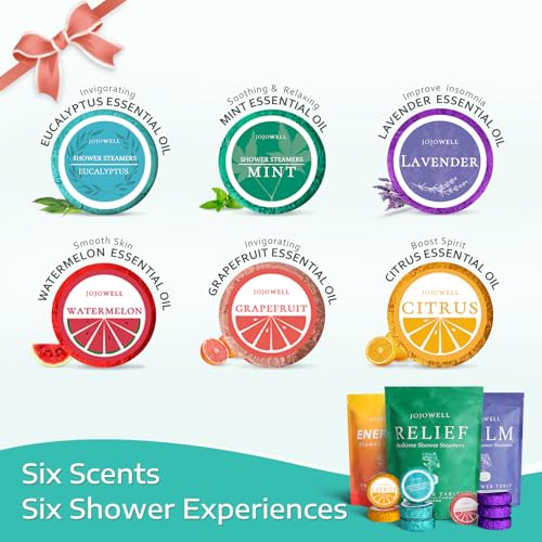 Shower Steamers Aromatherapy - 18 Pack Birthday Gifts for Women Men, Mothers Day Gifts for Mom Wife Grandma from Daughter Son, Self Care with Natural Essential Oils Relaxation Home SPA