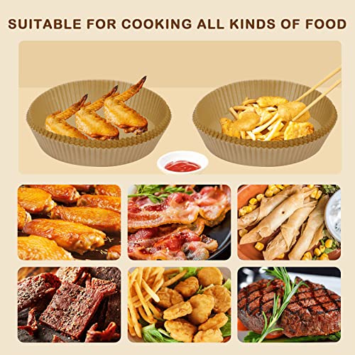 Air Fryer Liners for Ninja Air Fryer, 100 Pcs Disposable Paper Liner for most 4-8QT AirFryer