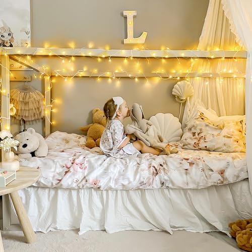 JMEXSUSS 100 LED String Lights Indoor Bedroom Warm White Christmas Lights