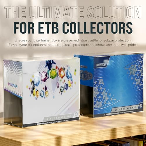 Dinavio Crafthouse PET Plastic ETB Protector Case 10 Pack - Elite Trainer Box Protector - ETB Case Compatible with Elite Trainer Boxes (Pack of 10)