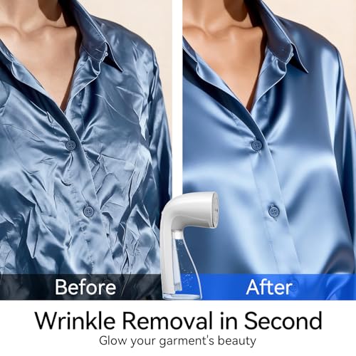 HiLIFE Upgraded Steamer for Clothes, Handheld & Portable, 1100W Powerful Steam, 300ml Big Capacity & No Leak Design, 30S Fast Heat-up, Quick Wrinkle Remover, Compact Size for Travel, ONLY 120V
