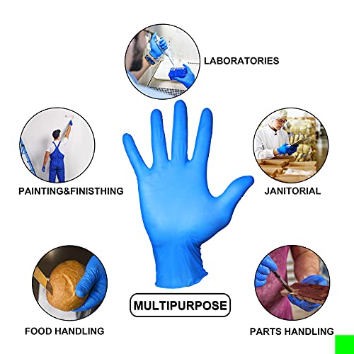 PEIPU Nitrile Disposable Gloves,Powder Free, Cleaning Service Gloves, Latex Free