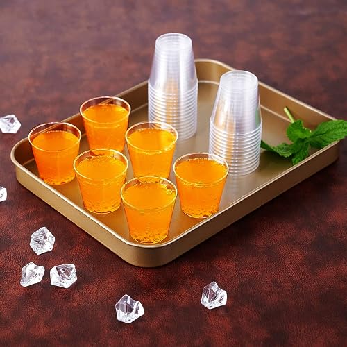 1 OZ 500 Pack Plastic Shot Glasses, Disposable Cups, 1 Ounce Tasting Cups Party Cups Perfect for Whiskey, Wine Tasting, Food Samples, and Parties
