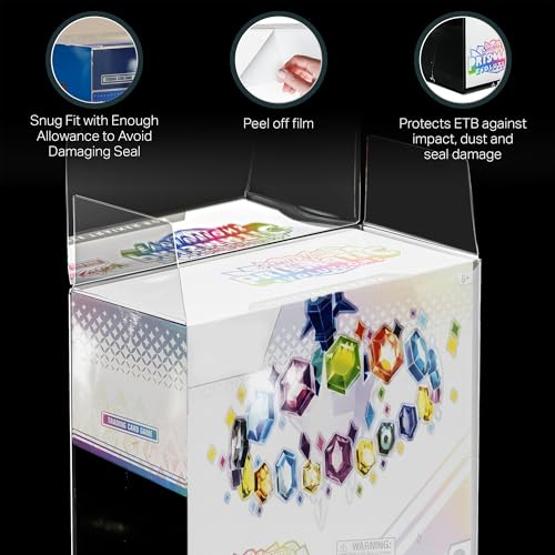Dinavio Crafthouse PET Plastic ETB Protector Case 10 Pack - Elite Trainer Box Protector - ETB Case Compatible with Elite Trainer Boxes (Pack of 10)