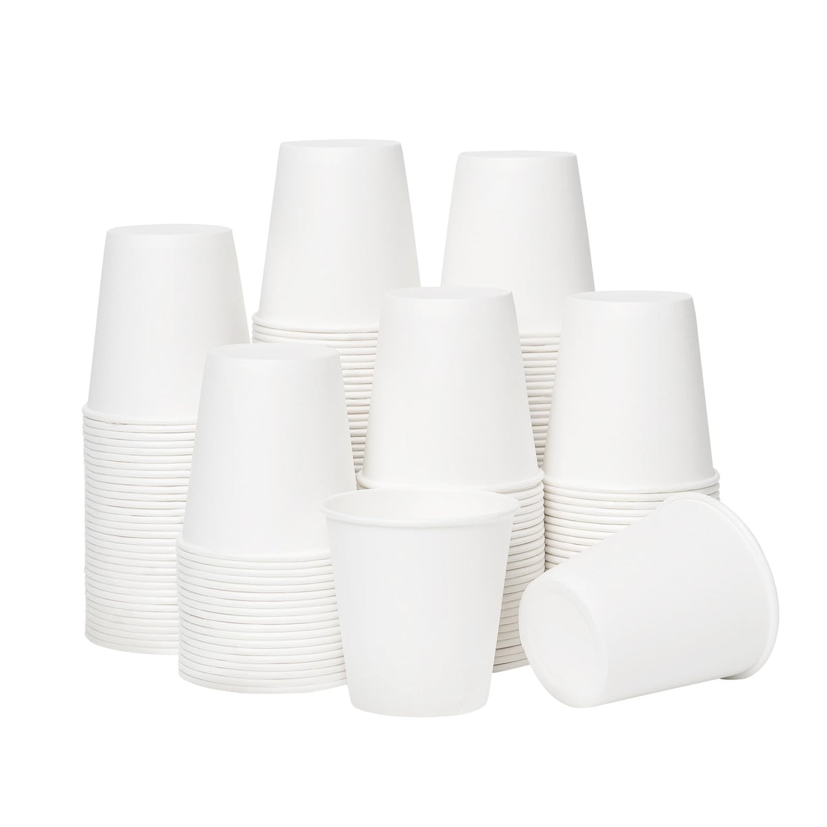 RACETOP 100 Pack 3 oz Bathroom Paper Cups, Disposable Paper Cups, Mouthwash Cups, Paper Coffee Cups, Ideal for Bathroom