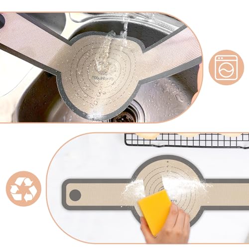 Silicone Bread Sling for Dutch Oven, 2 PCS Non-Stick & Easy Clean Reusable Sourdough Mat, Sourdough Bread Baking Supplies, Tools & Accessories