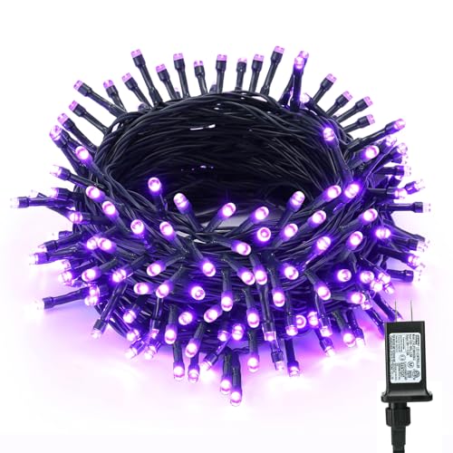 BrizLabs Purple Halloween String Lights Connectable Plugin 78.74 ft 240 LED