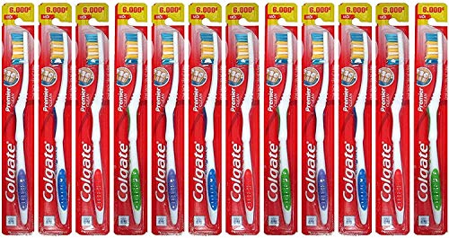 Colgate Toothbrushes Premier Extra Clean(Pack of 12 ),Multicolor,Corded Electric