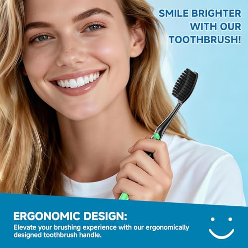 50 PCS Individually Wrapped Bulk Toothbrush Pack, Disposable Soft Bristle for Adult or Kid, Ergonomic Handle, Perfect for Travel, Hotel, Donation