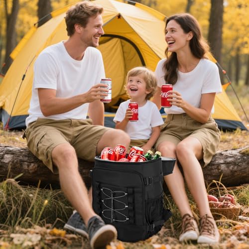 MIYCOO Cooler Backpack - 40 Cans Insulated Backpack Cooler for Men & Women, Portable 2 Leak Proof Compartments Coolers Bag for Beach Travel Picnic Lunch Hiking BBQ Camping