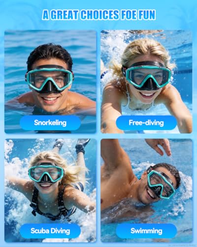 Aegend Swim Goggles for Adults Kids - 220°Wide View Anti-Fog Goggles with Mesh Bag for Indoor Outdoor Pool Beach Swimming