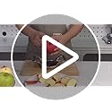 LIIGEMI 5.5 Inch Extra Large Apple Slicer,16-Slice Thin Apple Slicer and Corer,Cutter, Divider, Wedger for Fruits and Vegetables,Gifts for Mom,Sharp and Sturdy,Easy to Use