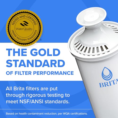 Brita UltraMax Large Water Dispenser with Standard Filter, BPA-Free, Reduces Copper, Cadmium and Mercury Impurities, Lasts 2 Months or 40 Gallons, 27-Cup