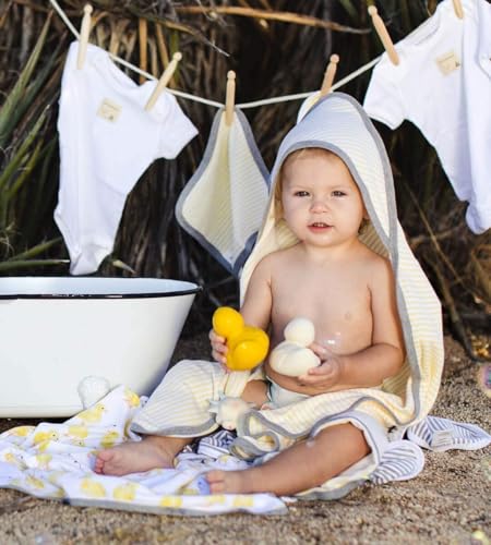 Burt's Bees Baby Infant Washcloths, 100% Organic Cotton, Soft and Super Absorbent Knit Terry & Woven Terry Wash Cloth