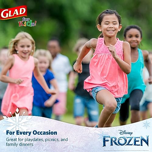 Glad for Kids Disney Frozen Disposable Paper Cups, Anna and Elsa - Heavy Duty Soak-Proof Kid-Friendly Drinking Cups, Great for Everyday Meals and Snacks, 9 oz, 24 Count