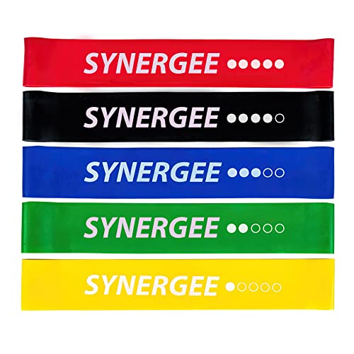 Synergee Exercise Fitness Resistance Band Mini Loop Bands that Perform Better When Working Out at Home or The Gym
