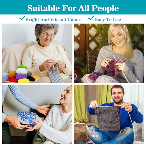 15x20g Acrylic Yarn for Crocheting