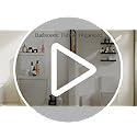 BAYKA Floating Shelves for Wall, Wall Mounted Rustic Wood Shelves for Bathroom, Bedroom, Living Room, Kitchen, Hanging Shelf for Books/Storage/Room Decor with 22lbs Capacity (Black, Set of 3, 15.7in)