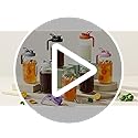 64 oz Mason Jar Pitcher – Airtight & Leakproof Glass Pitcher with Lid, Perfect for Iced Tae, Sun Tea, Cold Brew, Breastmilk, 2 Quart (1/2 Gallon) Mason Jar with Pour Spout Lid Flip-Cap & Handle