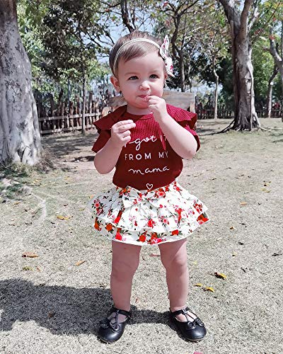 Mioglrie Newborn Infant Baby Girl Clothes Romper Shorts Set Floral Summer Outfits Cute Baby Clothes Girl