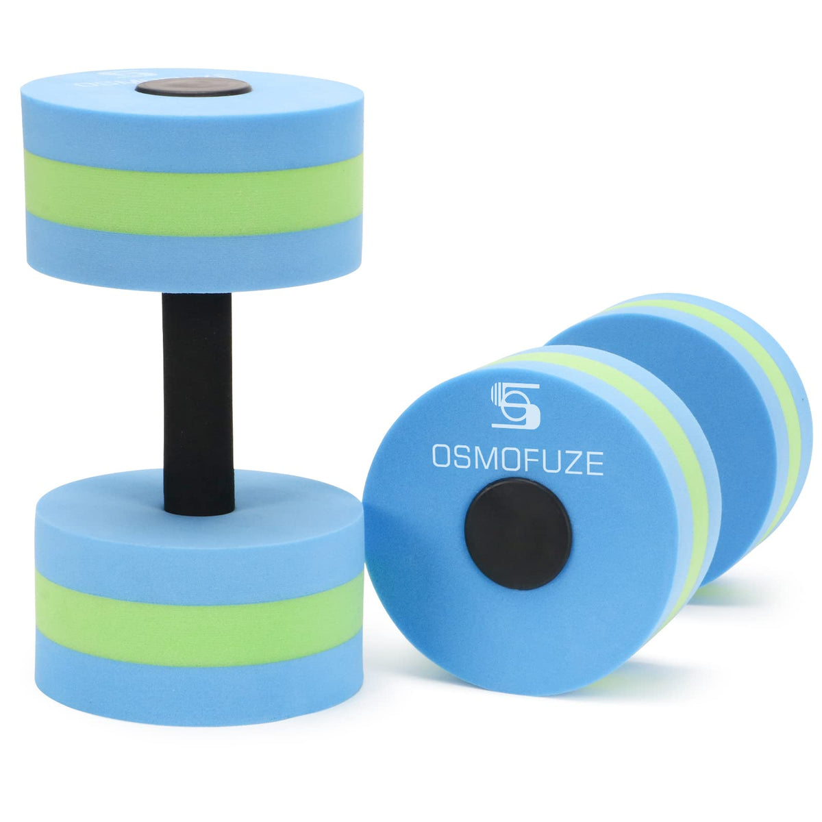 Aquatic Exercise Dumbbells - Set of 2 for Water Aerobics Fitness and Pool Exercises