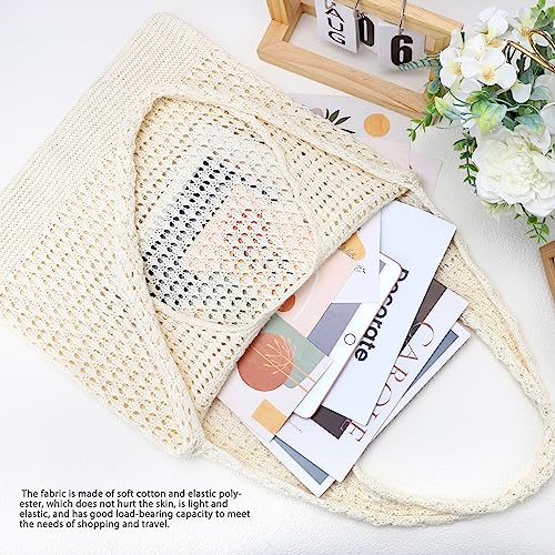hatisan Crochet Bags for Women - Summer Beach Tote, Aesthetic Hippie Knit Bag