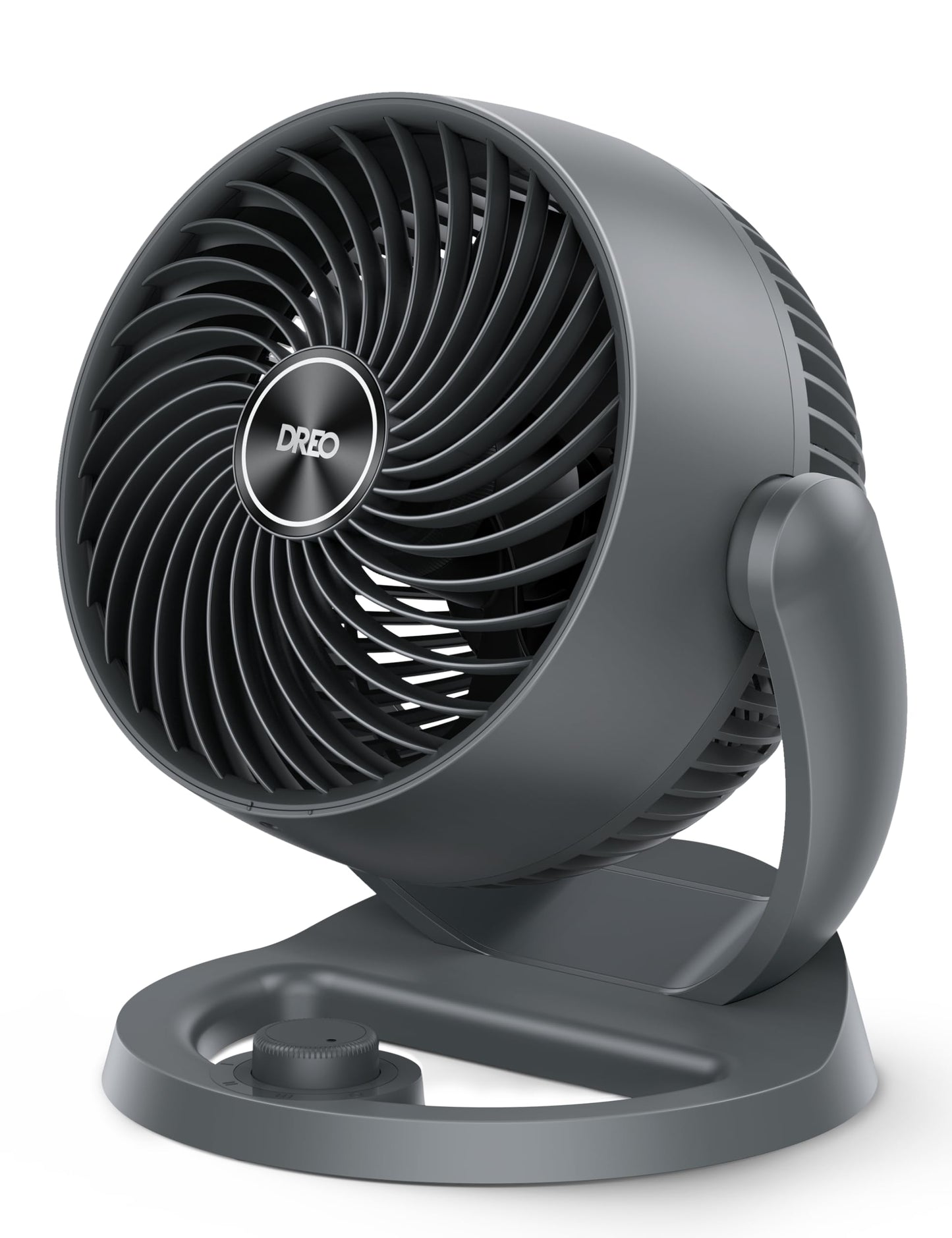 DREO Desk Fan, 12-Inch Air Circulator Fan for Bedroom, 70ft Powerful Airflow, 120ยฐ Tilt Adjustment, 25dB Ultra-Quiet, 3 Speeds Small Table Fan for Whole Room, Home, Office
