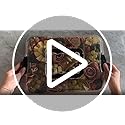 Charcuterie Board with Lid - Reversible, 2-in-1 Travel Portable Cheese Board for Picnics & Entertaining - Housewarming Gift Set Idea - Covered Snack Serving Tray - Large Food Platter