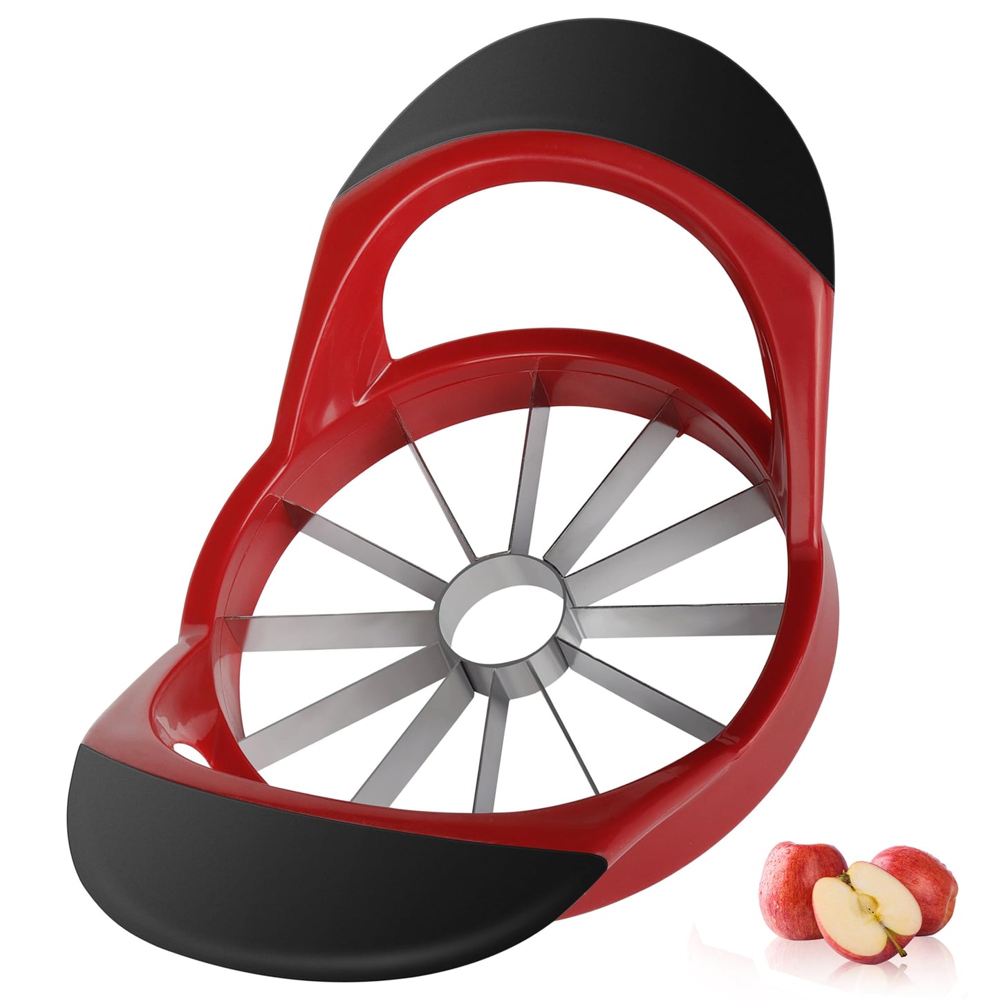 Apple Slicer, 4.72 Inch Apple Corer and Slicer - Apple Cutter with 12 Sharp Blades, Apple Corer Tool - Easy Gadgets