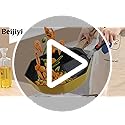 Silicone Spatula Turner Set of 3, Beijiyi 600°F Heat Resistant Cooking Spatulas for Nonstick Cookware, Large Flexible Kitchen Utensils BPA Free Rubber Spatula Set for Egg, Pancake, Fish, Burger