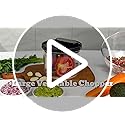 LHS Manual Food Processor Large Vegetable Chopper, 1000ML Pull String Chopper Garlic Mincer Onion Cutter for Veggies,Salad,Fruits, Nuts, BPA Free, Black
