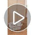 Rubbermaid Laundry Basket XL Hip-Hugger Basket 2.1-Bushel White Laundry Storage/Bathroom/Bedroom/Home Closet