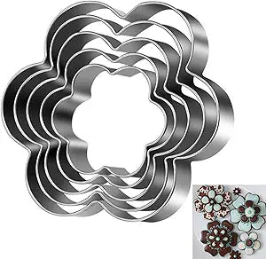 Flower Cookie Cutter, Pack of 5…