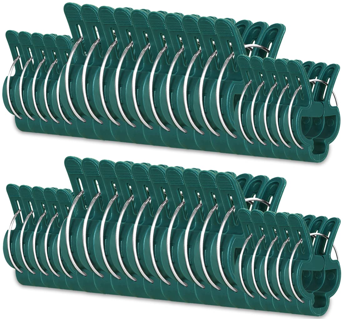 Yinghezu 40 Pcs Plant Support Clips,Flower and Vine,Garden Tomato Plant Support Clips for Supporting Stems,Vines Grow Upright Climbing,Tool for Straightening,Tomato Cage,Trellis. 2 Sizes in one Pack